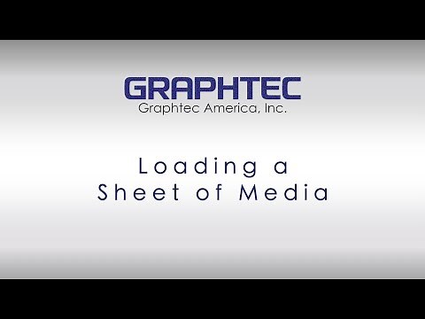 Loading a sheet of media on FC9000