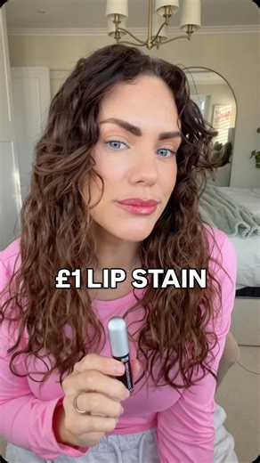Liza Prideaux on Instagram: "Trying the £1 lip stain dupe from @homebargains 👄 Oh My Beauty Miracle Gloss Saving this because I know I will forget the name and I need to purchase more asap! Be honest would you try this or is it a no? ✨ #lipstaindupe #homebargains #budgetbeauty #lipstain"