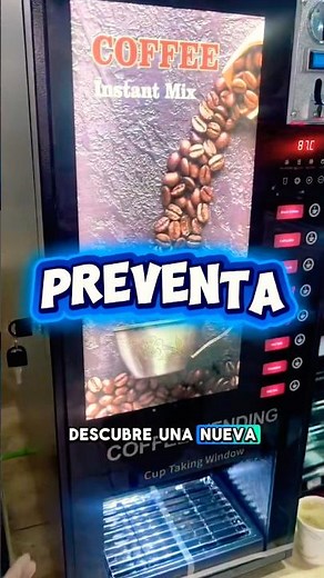Cafetera automática con monedero y dispensador de vasos ☕️