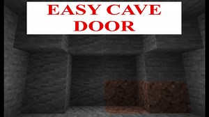 Easy 4x3 Cave Door For Minecraft Bedrock
