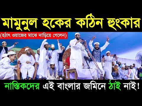 আল্লামা মামুনুল হক সাহেবের কঠিন হুংকার | Bangla Waz 2019 | Jadid Media