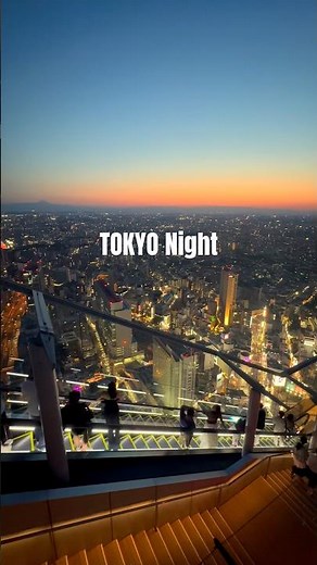 The view of Tokyo's ShibuyaSky from a May evening to a nighttime cityscape.🌇✨