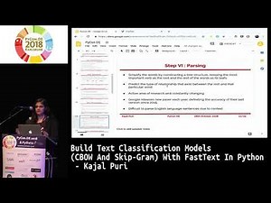 PyCon.DE 2018: Build Text Classification Models With FastText In Python - Kajal Puri
