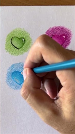 3D heart drawing ❣️ #drawing #howtodraw #art #heart #shorts