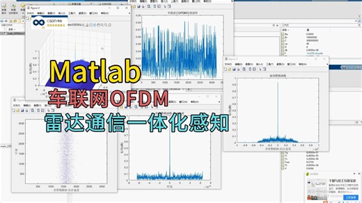 基于OFDM的车联网雷达通信一体化感知算法matlab性能仿真