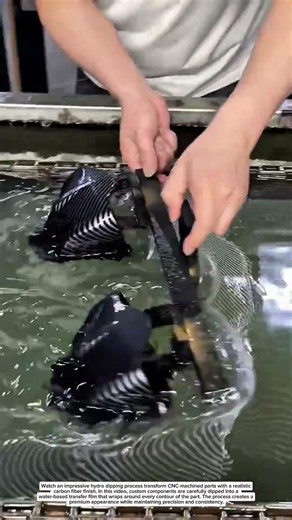 Amazing Carbon Fiber Hydro Dipping Process | Custom CNC Parts Transformation