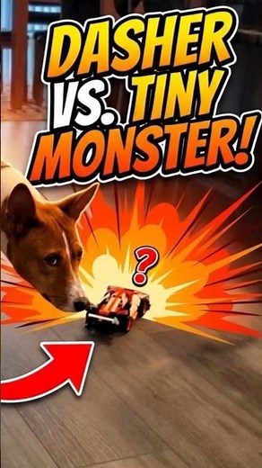 My Barkless Dog Encountered a Tiny Monster... Then He Yodeled! 🦁🏎️