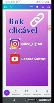 Como colocar imagem com link clicável NO CANVA pelo celular