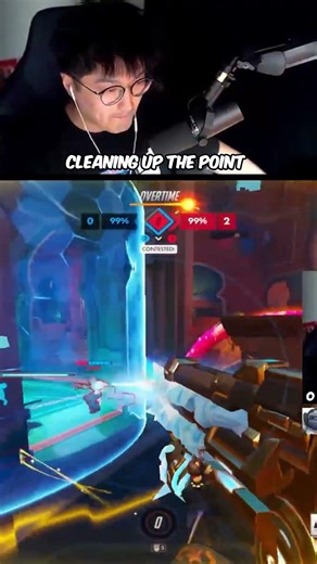 Saving the point at the last second #overwatch #overwatch2 #gaming