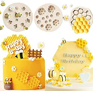 Bumble Bee Cake Decoration Bumble Bee Fondant Mold Bee Mold Daisy Flower Mold Bumble Bee Cupcake Cake Decorations
