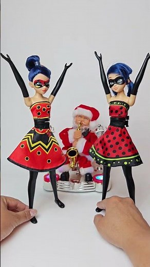 Marinette transformation dress #barbie #doll #satisfying #ladybug #shorts #miraculous #trending