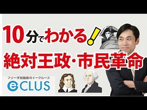 絶対王政・市民革命 中学社会歴史 世界の歴史（近世～近代）