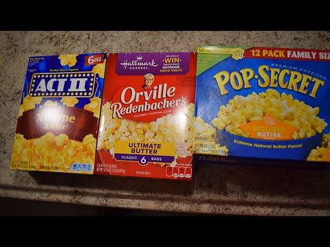Popcorn Review, Comparing strongest butter flavor (microwave pop) #popcornlovers