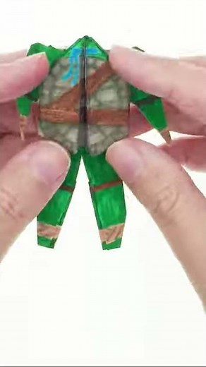 Paper LEONARDO (T.M.N.T) Ninja Turtle in 15 seconds #shorts