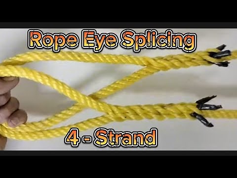 Rope Eye Splicing ( 4-Strand Rope ) | How To Tie Rope | Tutorial vlog