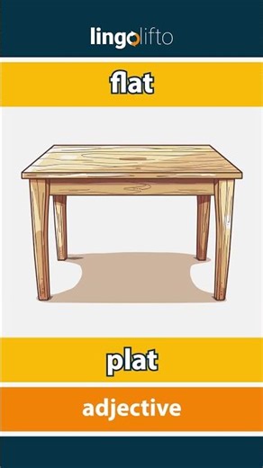 🇬🇧🇷🇴 flat - plat : learn English : să învățăm engleza : vocabulary builder
