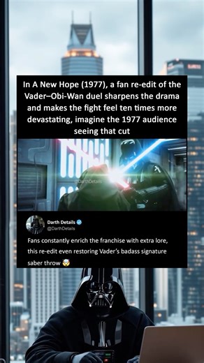 Vader vs Obi-Wan Fan Re-Edit Lightsaber Duel | A New Hope (1977)