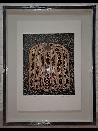 야요이 쿠사마 황금호박판화 묻지마 최고 입찰가 판매중Yayoi Kusama Golden Pumpkin Engraving The highest bid is on sale.