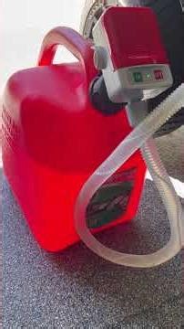 Using my electric fuel transfer pump to add fuel to my golf cart!