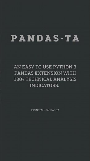 3 useful technical analysis libraries in Python.
