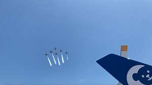 The amazing Air Force Thunderbirds flew over CHOC Children’s today to honor our healthcare heroes! #wearestrongertogether #americastrong | CHOC