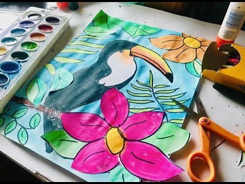 HOW TO DRAW A Rousseau Toucan in the Jungle