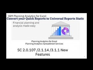 New features Planning Analytics for Excel (PAfE) and PASS for September, 2025
