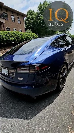 2023 Deep Blue Metallic Tesla Model S Plaid Exterior Walk Around | @IQautos