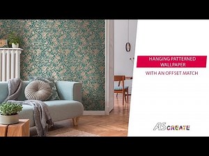 Hanging patterned wallpaper with an offset match | A.S. Create - the wallpaper studio of A.S.