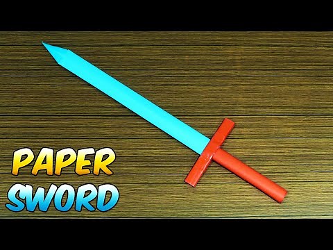 Making Sword From A4 Paper || How to make a Paper Sword (EASY) tutorial
