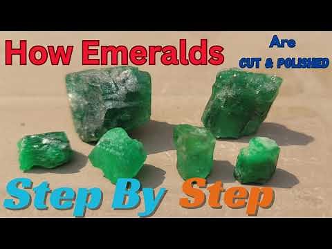 How Emeralds Are Cut & Polished | Full Process Step by Step (Raw to Gemstone)