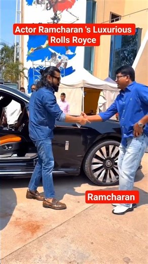 Sauth Actor Ramcharan Spotted with Luxury Rolls Royce Phantom| #shorts #ramcharan #newvideo🚗