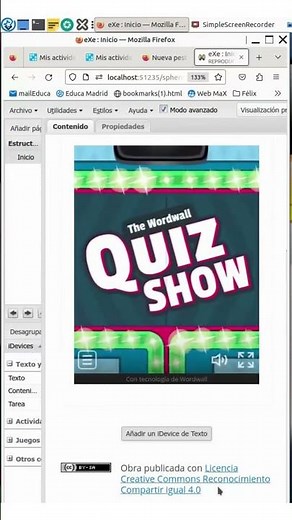 Utiliza el recurso Concurso con #wordwall l