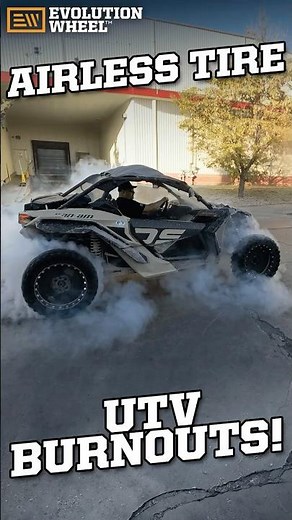 Airless UTV Tire Burnouts!