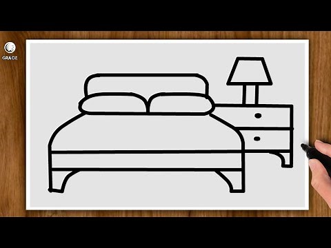 CÓMO DIBUJAR LA CAMA - Tutorial De Dibujo Perfecto Para Principiantes ❤️