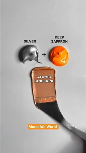 Deep Saffron Colour combination #colors #creative #art #shorts #combination