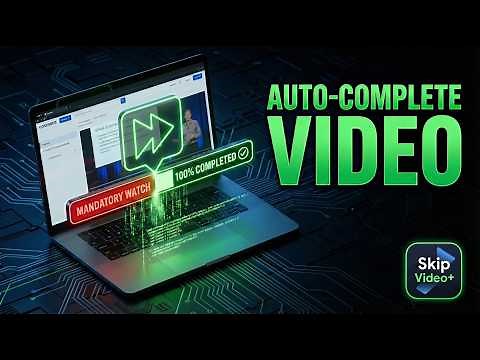 How To Skip Coursera Videos Instantly | Skip Video+ Automation Extension
