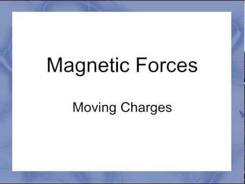 Magnetic Force on a moving charged particle