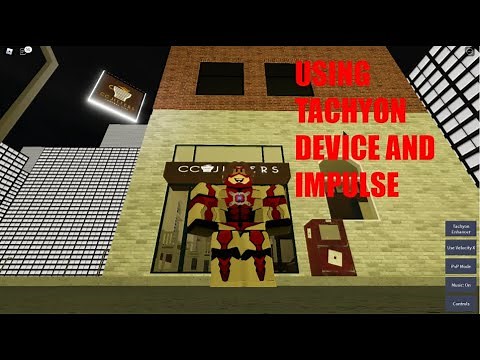 USING TACHYON DEVICE AND IMPULSE IN THE FLASH PROJECT SPEEDFORCE ROBLOX