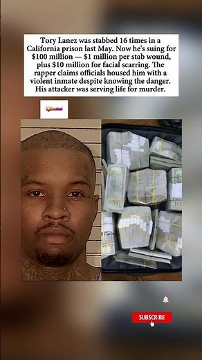 Tory Lanez Sues Prison for $100M After Being Stabbed 16 Times