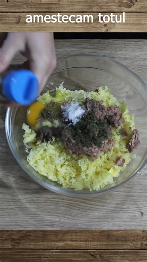 Chiftelute cu ton si cartofi #recipe #reteteusoare #ricette