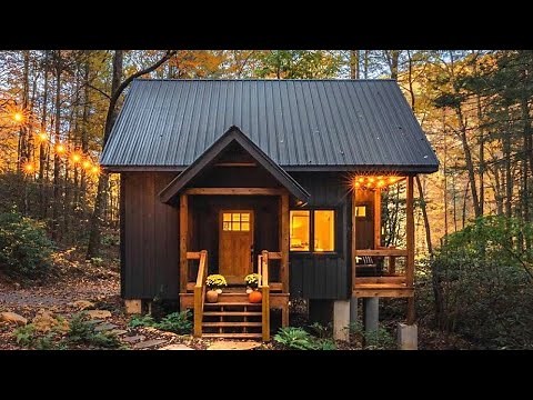 Incredibly Beautiful One-story Wooden Hut in The Heart of Nature