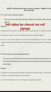 class 9 science chapter 1 answer