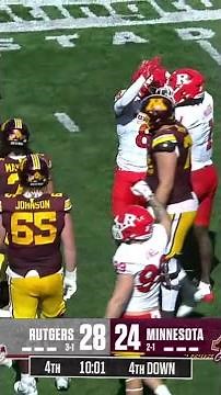 Rutgers Top Defensive Plays vs. Minnesota
