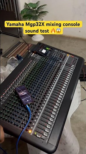 Yamaha mgp32X mixing console sound test 🔥🔥😱 #crazydjvlog best mixing console