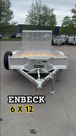 Need a bigger payload? Enbeck 6’ X 12’ aluminum utility trailer with brakes!