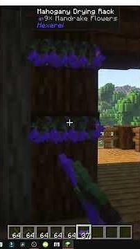 HOW TO USE THE DRYING RACK FOR HERBS AND MORE IN MINECRAFT HEXEREI