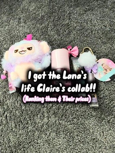 I got the Lana’s life Claire’s collab!!!! 👀 (BLOW THIS UP SO SHE SEES!!) ‪@Lanaslifeee‬ ‪@Lanaraee_‬