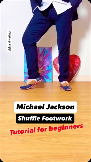 @AleksDanceFitness | Michael Jackson’s Shuffle (aka James Brown shuffle) tutorial for beginners. Mirrored. Exaggerated for visual clarity. #tutorial #mj #footwork | Instagram