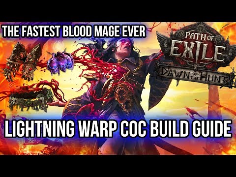 The CRAZIEST Build I've played so far - Lightning Warp Blood Mage Build Guide[POE2 Dawn of the Hunt]